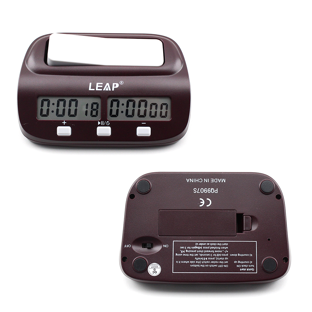 🏷️【Tudo Sobre】→ Relógio Digital de Xadrez Leap Pq9907S I-Go Count Up Down  Timer