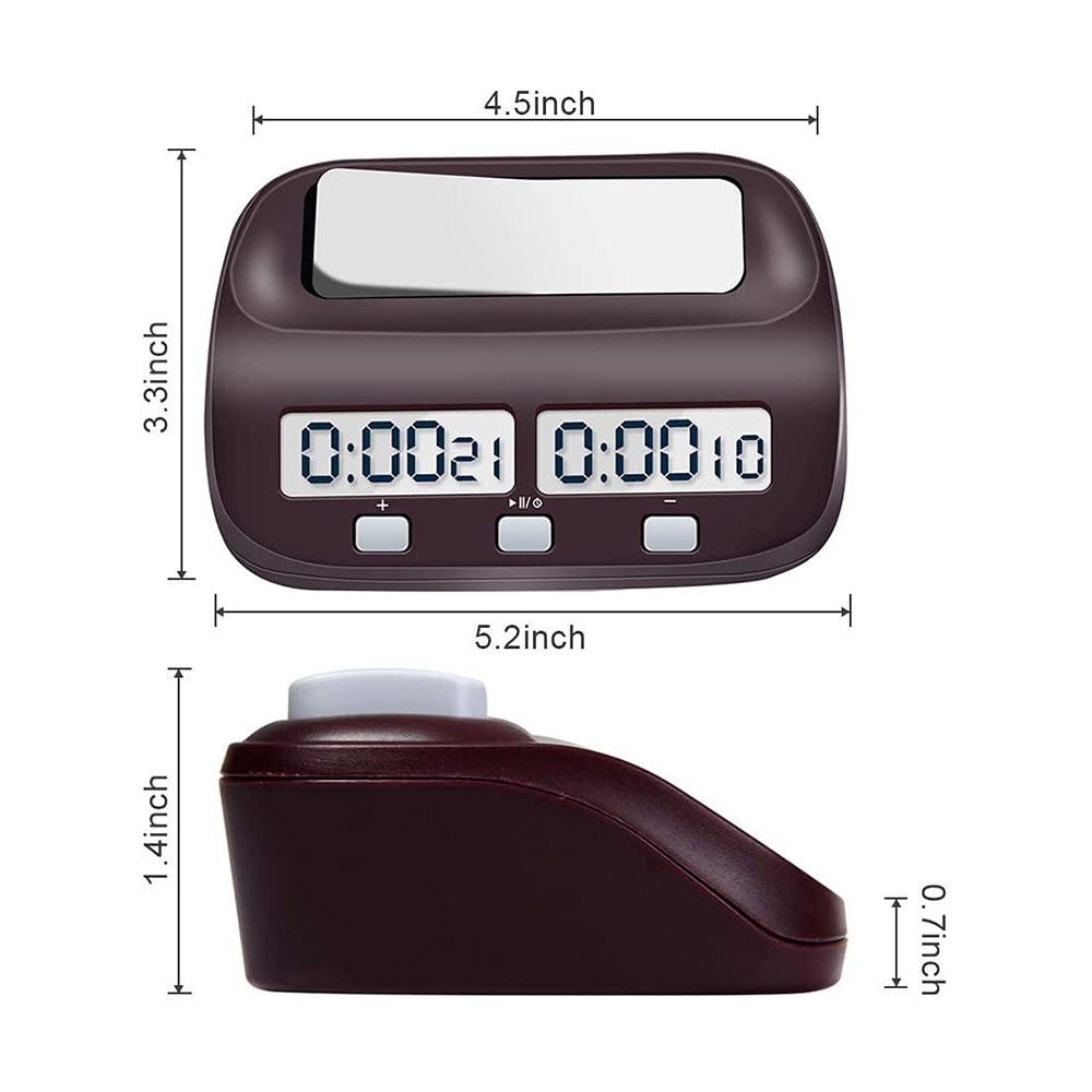 Chess Clock Game Timer Portable & Professional Mechanical Analog Chess  Clock for Chinese Chess, International Chess & I-GO