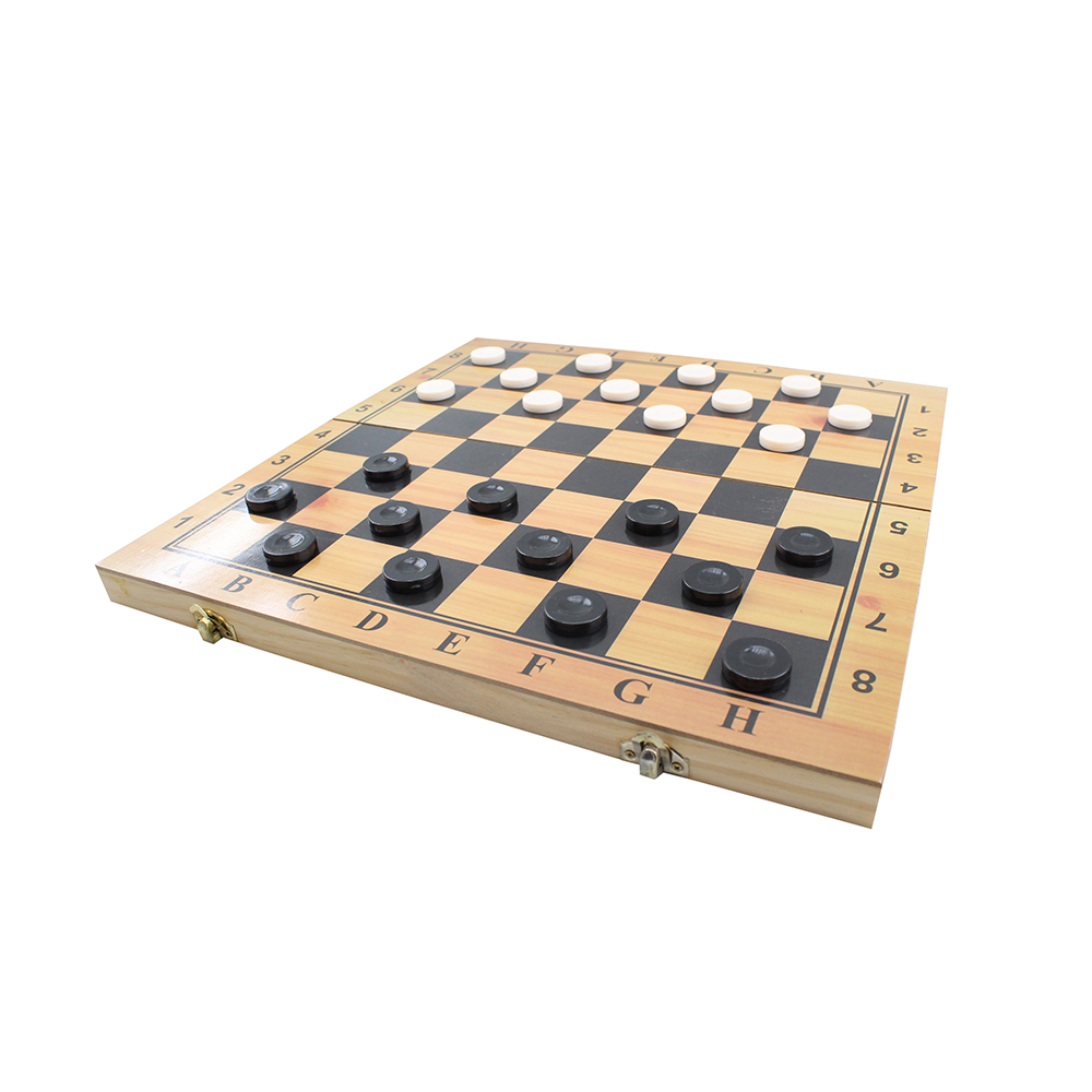 Chess, Checkers & Backgammon 3 In 1 Classic Board Game Set