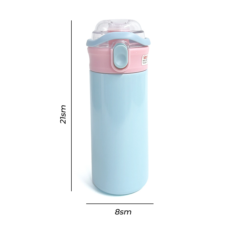 New Kids Cute Cartoon Insulated Water Bottle Thermos 480ml