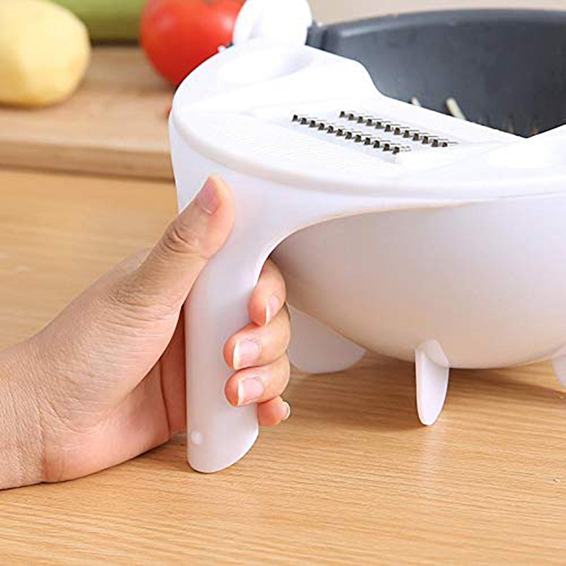 Multifunctional Rotate Vegetable Cutter With Drain Basket Kitchen Veggie  Fruit Shredder Grater Slicer Drop Shipping