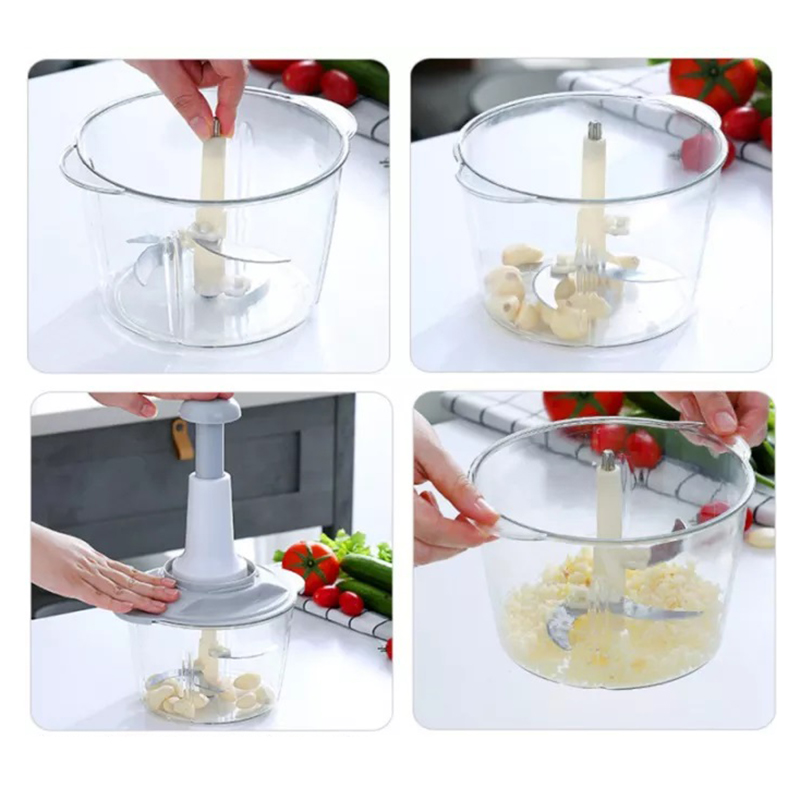 Manual Food Chopper Vegetable Grinder Press Type Meat Cutter Grinders Egg  Whisk Stirrer Kitchen Multifunction Food Processor - AliExpress