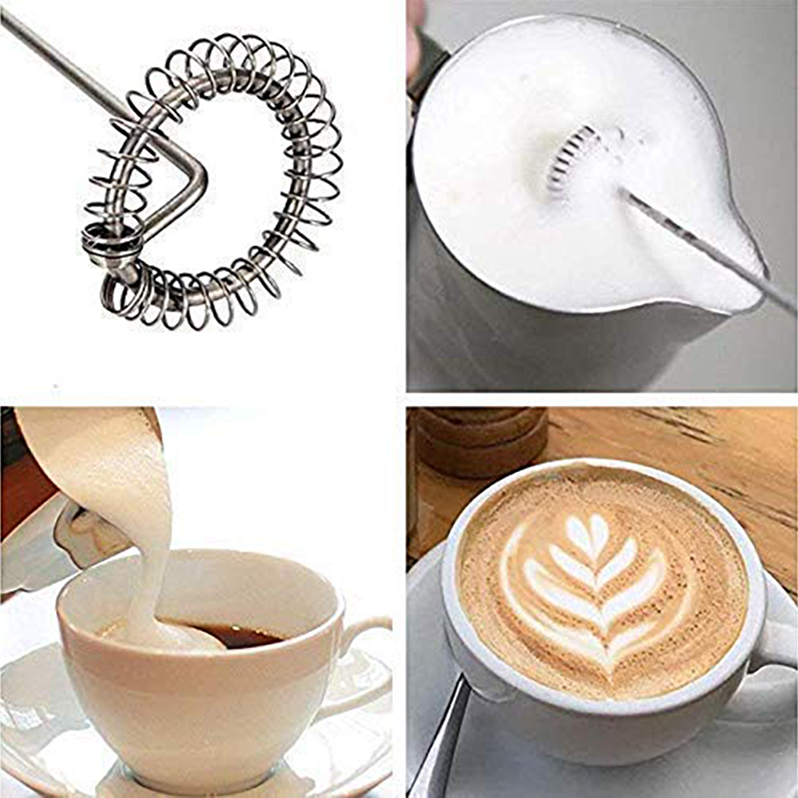 Handheld Milk Frother For Coffee, Electric Frother Wand Mixer For