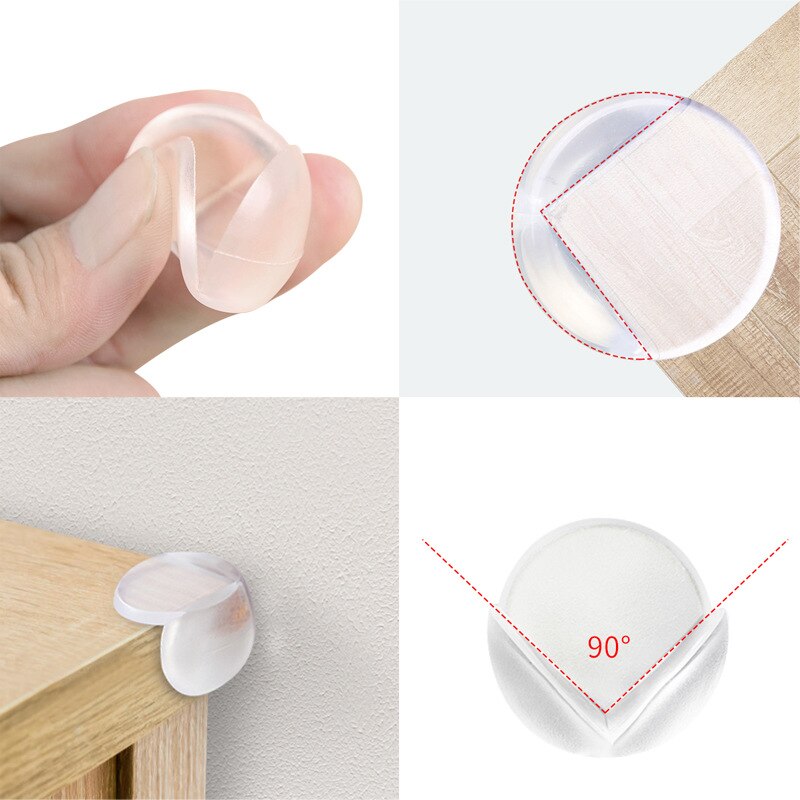 16 pcs. Safety Silicone Table Corner Protectors Anti-collision Clear ...