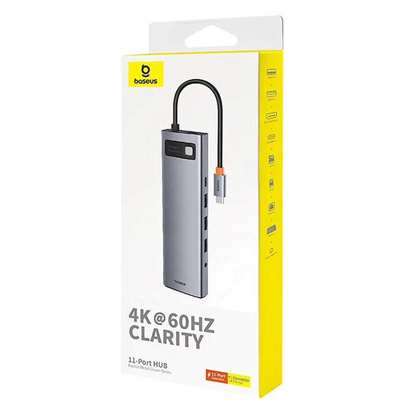 Baseus Metal Gleam Series 11 in 1 Multifunctional Type C Hdmi ...