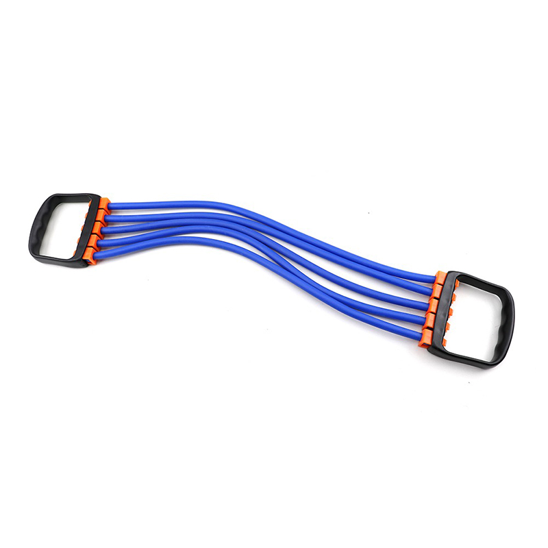 5 Springs Chest Expander Elastic Muscle Exercise Expander Removable ...