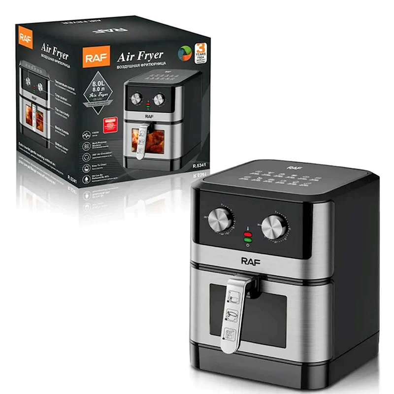 Raf Air Fryer 8lt Black R-5341 1500W Airfrey Professional Air Frey RAF ...