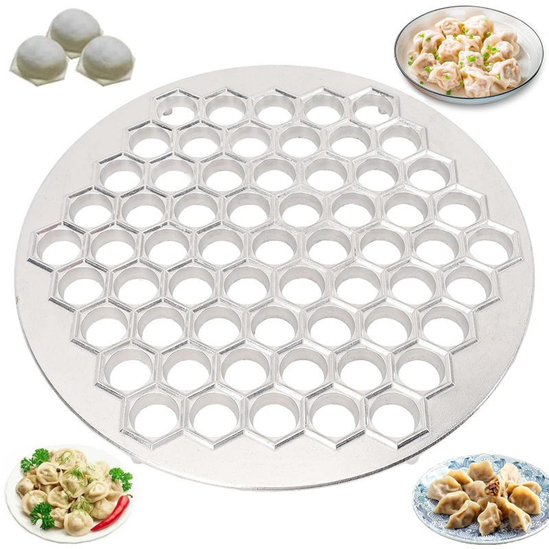 Russischer Pelmeni-Maker – 61 Mulden, Ravioli-Presse Aus Aluminiumlegierung, 33,5 Cm, Für Teigtaschen & Pasta