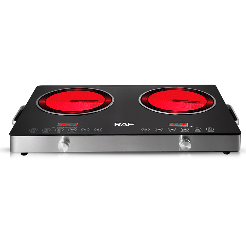 Oven R RAF Double Burner 1500W Electric Infrared Oven R.8050 Digital LED ...
