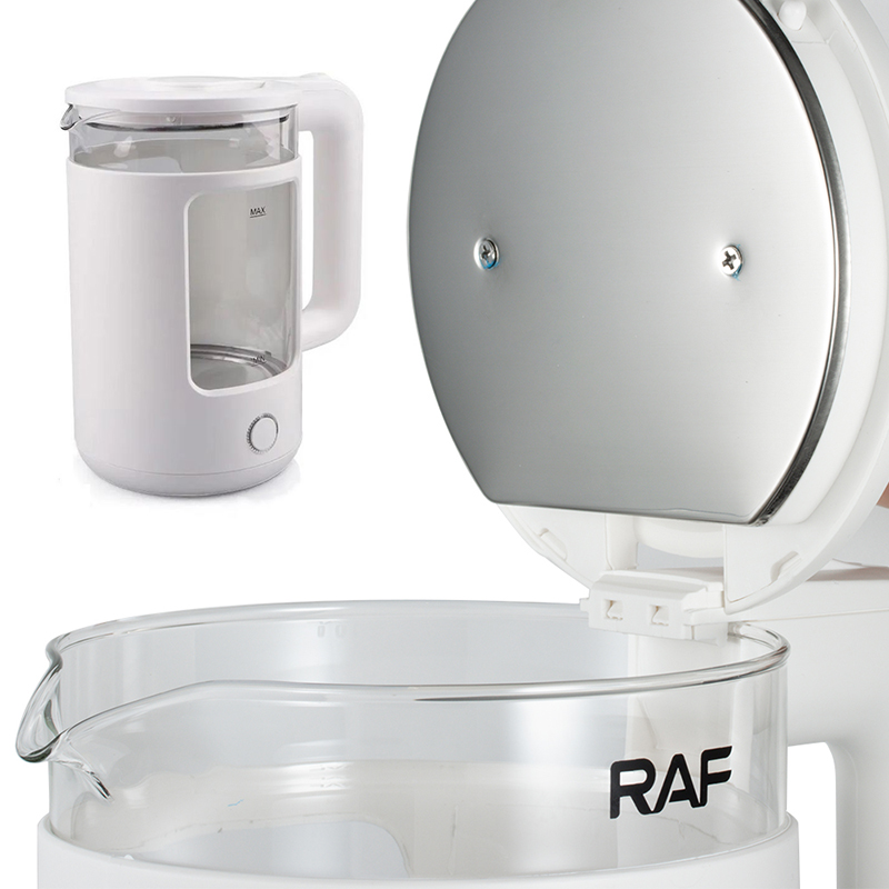 RAF 2000W Plastik Şüşə Elektrik Çaydanı Ağ Qara Reng Seçimi İlə BPA-sız ...