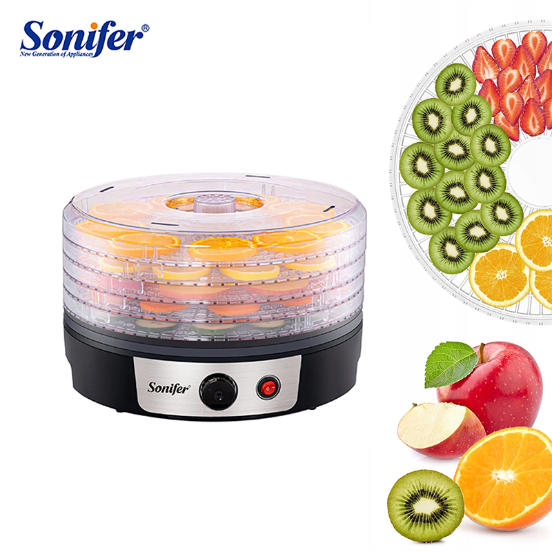 Sonifer SF 4033 5 Stage Electric Fruit Dryer 250w Mini Berry Food Dryer 