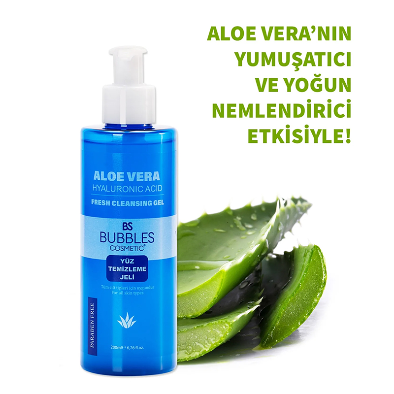 Bs Bubbles Cosmetic Blackheads Anti-Acne Face Wash Gel with Aloe Vera 200  ml | Azrbaycann Online Alveri Sayt Arizon.az
