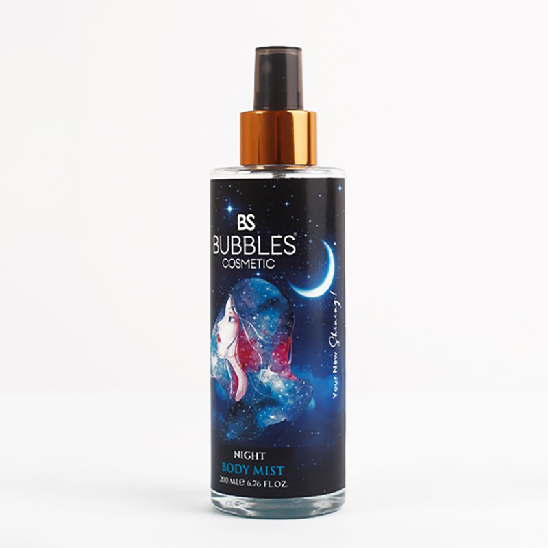 BODY MIST NIGHT Bs Bubbles Cosmetics Night Body Spray in 200 Ml ...