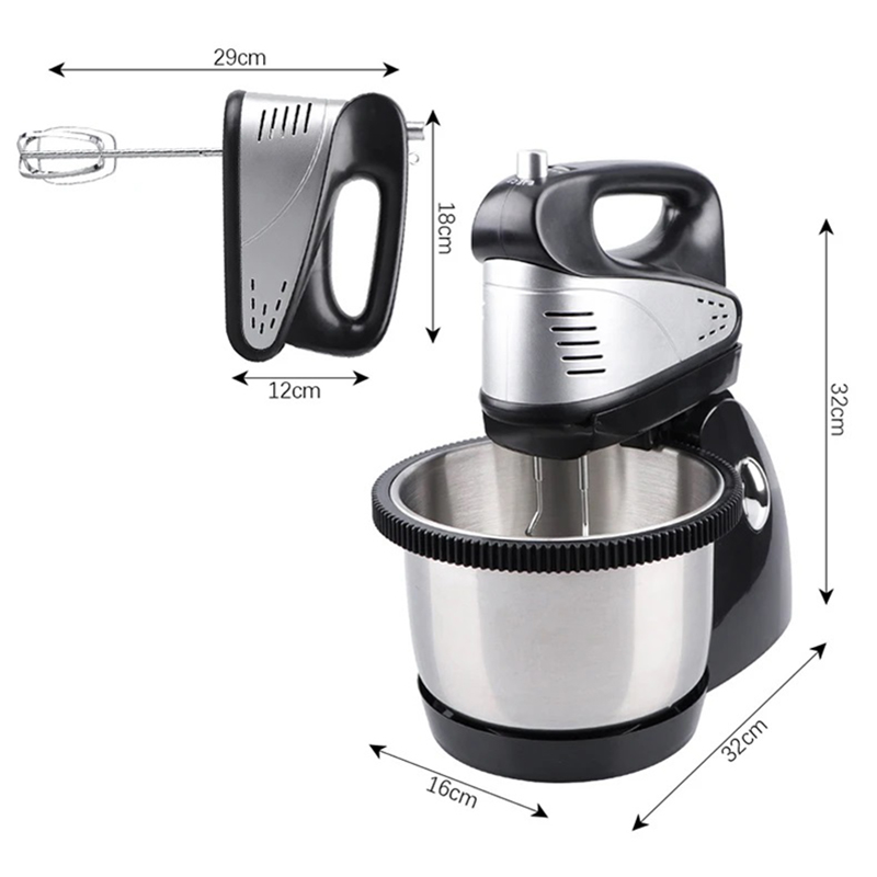 5 Speed Cake Dough Mixer 800W Power Stand Mixer High Power Electric ...
