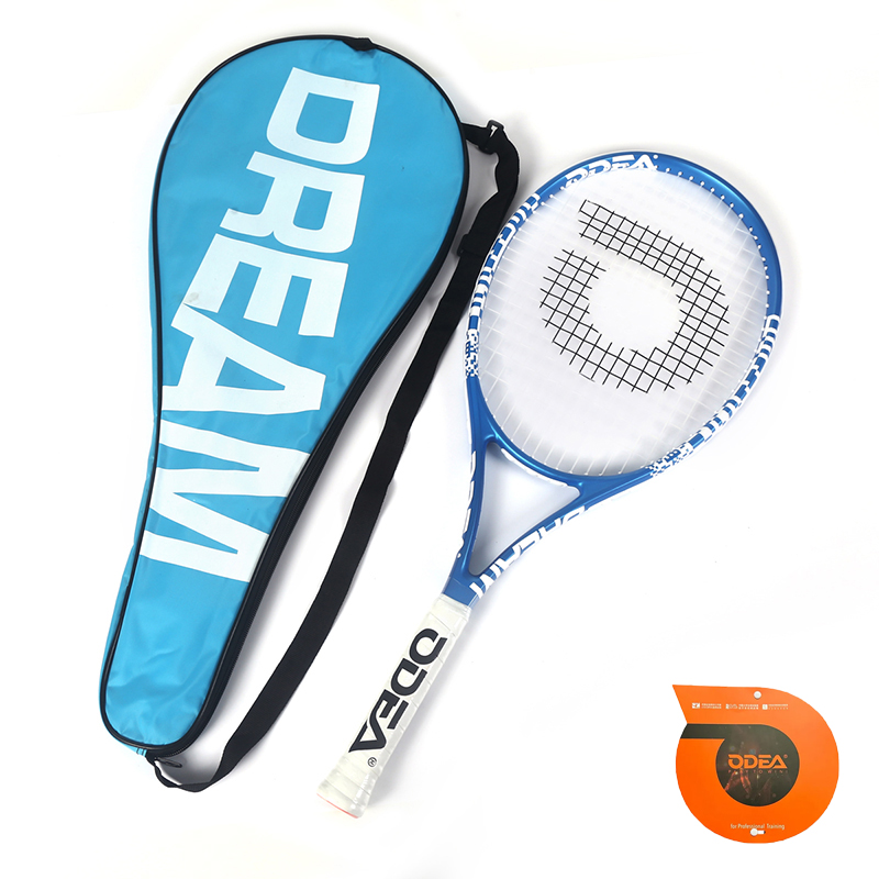 Tenis Racket Blue ODEA Dream Advanced Tennis Racket for Adults Blue Color Special Design ...