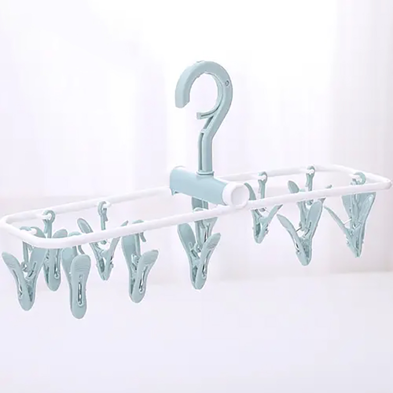 360 Degree Rotating Multi-functional Colorful 12-clip Hanging Plastic ...
