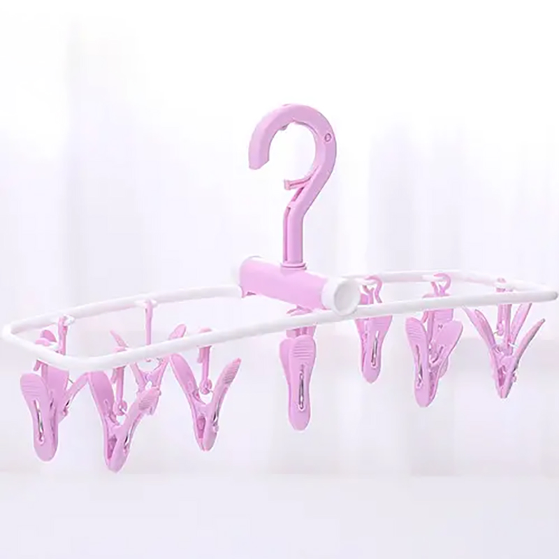 360 Degree Rotating Multi-functional Colorful 12-clip Hanging Plastic ...