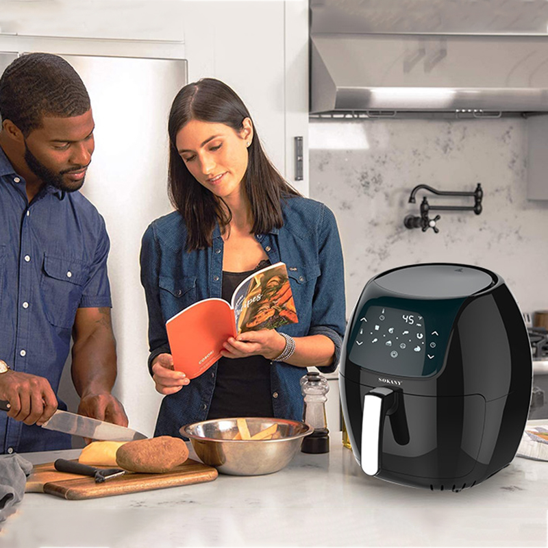 Large Capacity Sokany Digital Air Fryer 8L High Power Special Digital  Control Smart Air Fryer 1800W